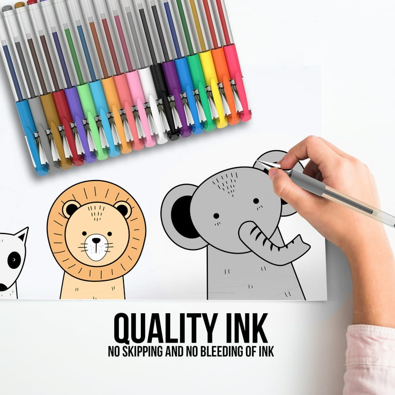 8/12/18Pcs Gel Pen Set Glitter Gel Pens School Office Adult Coloring Book  Journals Drawing Doodling Art Markers Promotion Pen - AliExpress