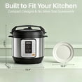 thumbnail image 4 of Atilioo 6QT Electric Pressure Cooker, 16-in-1 Multi Cooker, Stainless Steel Non-Stick Pot, Yogurt Maker, Rice Cooker, Slow, Sauté Steamer with Recipe, Silver, 4 of 9