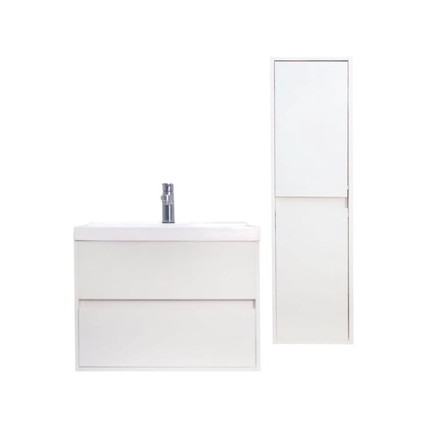 Combo de Gabinete Con Lavamanos y Monomando + Gabinete Organizador Lorette