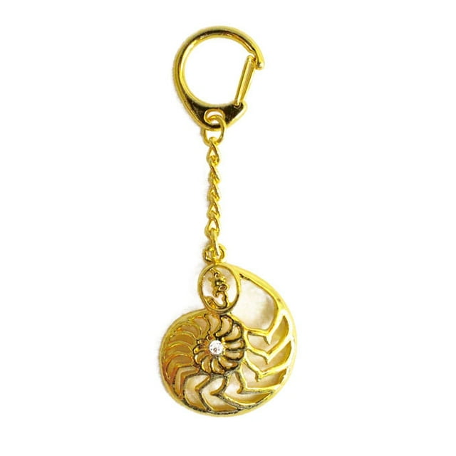 Feng Shui Import LLC 3661 Ammonite Dorée Coque d'Escargot Amulette