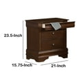 thumbnail image 6 of Lexicon Abbeville 3-Drawers Traditional Wood Nightstand in Brown Cherry, 6 of 6