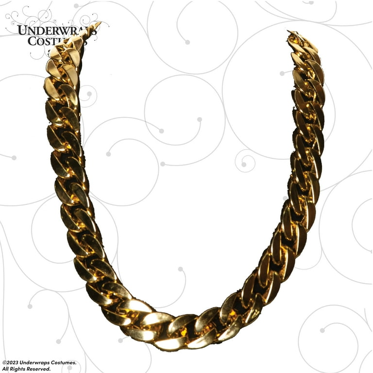 slim fit dress slacks Adult Gold Jumbo Link Chain Necklace main image 0