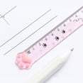 thumbnail image 2 of Règle de Papeterie Kawaii Coréenne / Règle de Fournitures Scolaires Coréennes - 1 Pcs Chat Mignon -, 2 of 5