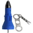 thumbnail image 1 of Riveting Pliers Electric Riveting Gun - Drill And Riveting Tool Kit - Adapter Accessory, Blue, 1 of 5