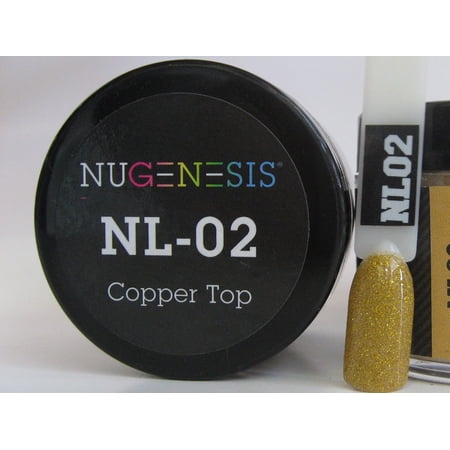 NUGENESIS Nail Color Dip Dipping Powder 1oz/jar - NL02 COPPER TOP