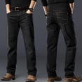 thumbnail image 5 of Pantalones vaqueros holgados y rectos para hombre, pantalones vaqueros clásicos para hombre, pantalones normales, vaqueros elásticos ajustados, casuales, de tiro bajo, góticos, apilados, tallas XS, 5 of 5