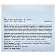 Arencia Fresh Blue Hyssop Rice Mochi Cleanser, 4.23 oz (120 g)