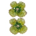 thumbnail image 1 of 1 par de pendientes florales brillantes para mujer, pequeños pendientes tipo botón, joyería de moda para mujer, pendientes con forma de flor, pendientes modernos para mujer, 1 of 8