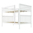 thumbnail image 3 of Plank+Beam Solid Wood Classic Full over Full Bunk Bed Bed, White, 3 of 9