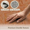 thumbnail image 6 of ODIKA 3'x5' Washable Accent Rug Pet Friendly, Non-Shedding Mat Orange Symmetrical Halloween Terracotta Motifs Repeating Bathroom for Bedside, Nursery Room, 6 of 7