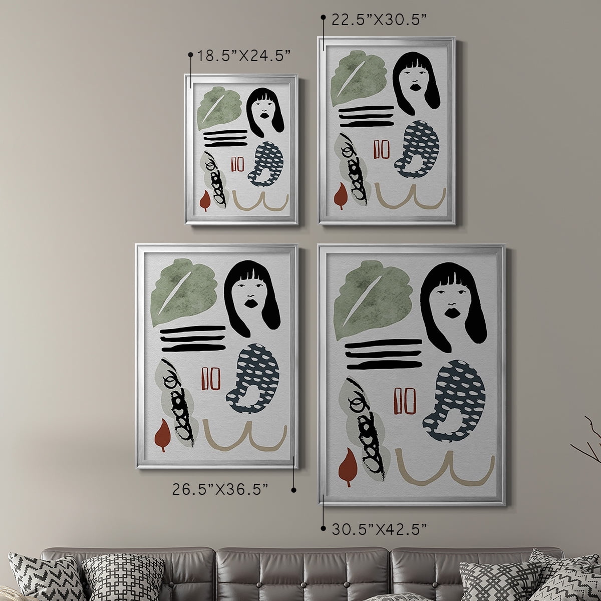 Collected Mindfulness II Premium Framed Print, in Gold, Black, or Silver - Ready to Hang