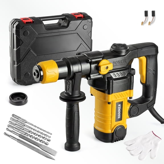 yellow electric drill