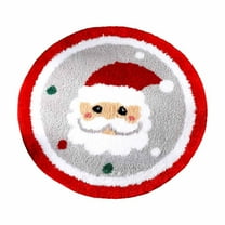 Cinvoph Christmas Bathroom Rugs, Snowflake Bath Mats for Bathroom, Shower Room Rugs Non Slip Washable, Absorbent Microfiber Toilet Mat, Soft Plush Bath Carpet