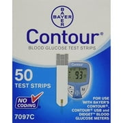 Bayer Contour Blood Glucose Test Strips, 50 Ct