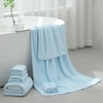thumbnail image 5 of Green Essen 8 Pieces Extra Large Bath Towel35"x 70" Highly Absorbent Quick Dry Bath Sheets Bath Towel Oversized Clearance Soft Shower Towels for Bathroom Spa Hotel Gym(Blue), 5 of 8