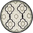 thumbnail image 4 of SAFAVIEH Chelsea HK740A Hand-hooked Ivory / Black Rug, 4 of 10