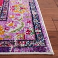 thumbnail image 4 of Safavieh Monaco Collection MNC243P Vintage Bohemian Violet and Fuchsia Distressed Area Rug (3' x 5'), 4 of 8