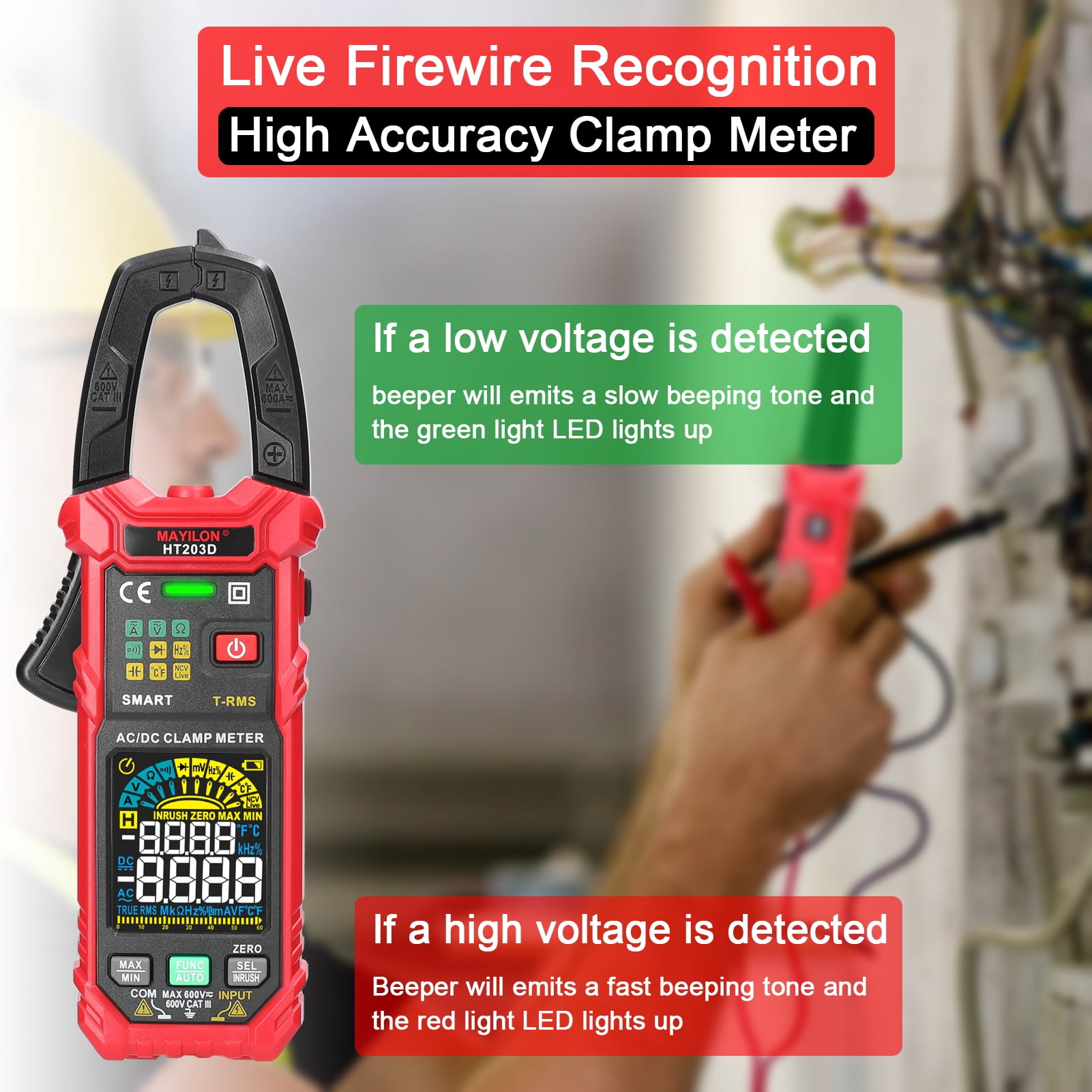 Multimeters,Clamp 600v Voltmeter 600v Voltmeter Tester Resistance Temperature Diodes Voltmeter Tester Amp 6000 60a Resistance Amp Volt Meter Tester Amp Volt Temperature Diodes Continuity Siuke