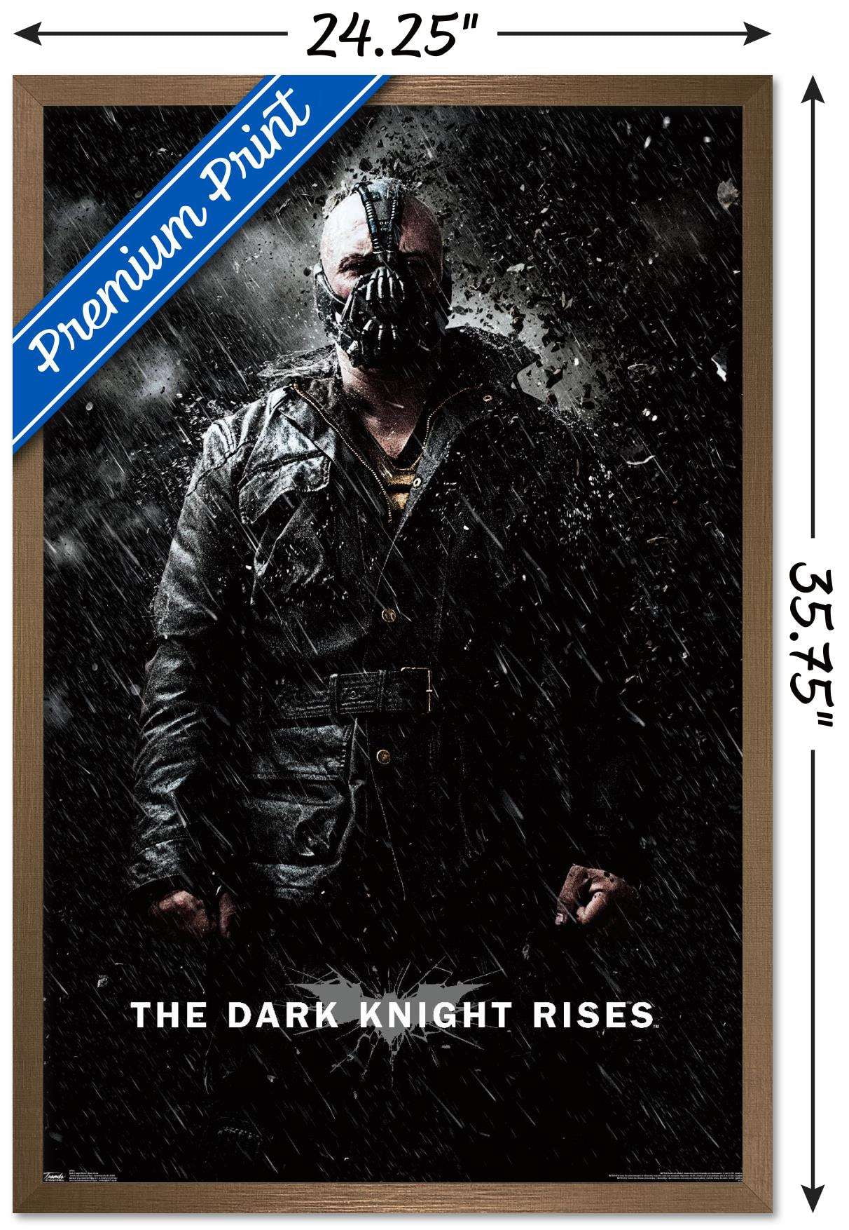 DC Comics Movie - The Dark Knight Rises - Bane Rain Wall Poster, 22.375" x 34", Framed