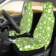 thumbnail image 2 of Xecao Green White Flowers Print Car Seat Cover in That Fits Most Cars, Vans, SUVs, and Trucks., 2 of 7