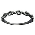 thumbnail image 2 of Dazzlingrock Collection 0.20 Carat (ctw) Black Rhodium Plated 10K Round Diamond Swirl Wedding Ring 1/5 CT, White Gold, Size 8.5, 2 of 4