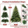 thumbnail image 5 of 6.5ft Pre-Lit Christmas Tree with 450 Warm White Incandescent Lights & 2225 Tips for a Full, Realistic Holiday Look, 5 of 6