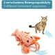 thumbnail image 3 of Juguete electrónico interactivo de pez para gatos - Juguete eléctrico suave, bolsa de hierba gatera recargable - Peluche lavable, 3 velocidades, cable USB - Juego de caza estimulante para gatitos, 3 of 5