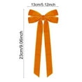 thumbnail image 4 of Velvet Ribbon Bows for Christmas Tree, 1 Pc Vintage Rustic Small Craft Bows Ornaments for Garland Wreath Gift Wrapping Candy Bags Party DIY Decorations, 7.09 Inch, Dark Green, 4 of 9