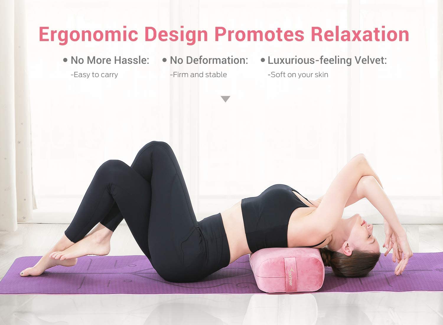 yoga back pillow