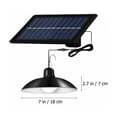 thumbnail image 5 of Lámpara colgante solar de bajo consumo, lámpara solar para cobertizo con luz blanca fría, lámpara colgante solar para jardín, patio, balcón, paisaje, interiores del hogar, eficiencia energética con, 5 of 5