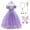 Purple, variant on Little Girls Princess Halloween Cosplay Outfits for Kids Party Fancy Dress up Long Evening Gown 3-4 Years Purple