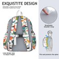 thumbnail image 5 of Cute Dinosaur Pattern Backpack for School,Cute School Bag,Schoolbag with Adjustable Shoulder Straps & Padded Back,13.4"x11"x4.7", 5 of 6
