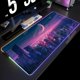 thumbnail image 2 of Alfombrilla de ratón RGB grande con paisaje lunar, alfombrilla de ratón LED para juegos, alfombrillas para jugador, alfombrillas de escritorio para PC, alfombrillas para teclado RGB XXL 35,4x15,7 pulg, 2 of 5