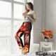 thumbnail image 5 of Balery Red Leaf Flame Fox Pantalones de pijama para mujer, pijamas ultraligeros, pantalones de estar por casa-XX-Large, 5 of 6