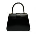 thumbnail image 5 of Pre-Owned CELINE Circle Logo Metal Fittings Calf Leather Genuine 2way Shoulder Bag Handbag Black (Good), 5 of 10