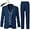 Navy Blue, variant on CARETOO Boys Suit 4 Piece Slim Fit Boys Suits Jacket Vest Pants Tie for Kids Suits Sets Boy Formal Tuxedo Set