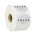 thumbnail image 1 of FRCOLOR thank you decal 500pcs/ Roll Thank You Tag Label Sticker Gift bouquets Labels Sealing Stickers,1.5"X1.5"X0.04", 1 of 5