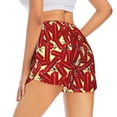 thumbnail image 3 of Goofa Fire Extinguisher Printed Women 2 in 1 Running Shorts,Quick Dry Athletic Workout Shorts,High Waisted Athletic Shorts with Liner Pockets-XX-Large, 3 of 9