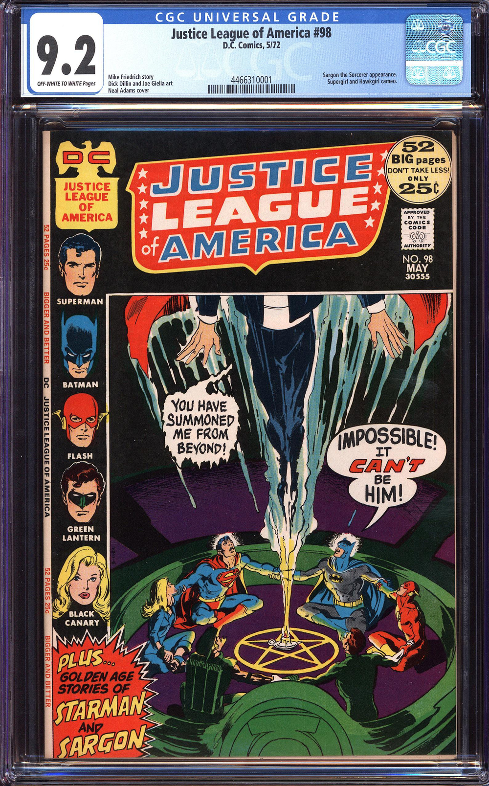 Cover of Justice League of America #98