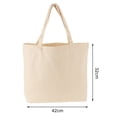 thumbnail image 6 of Yesbay 1 Pcs Canvas Bag Max Load Bearing Reusable DIY Painting Surface Heavy-duty Grocery Bag Shopping Travel Tote Beach Storage Bag, 6 of 8