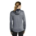 thumbnail image 2 of Sport-Tek Women's PosiCharge Sport-Wick Heather Fleece Hooded Pullover. LST264, 2 of 4