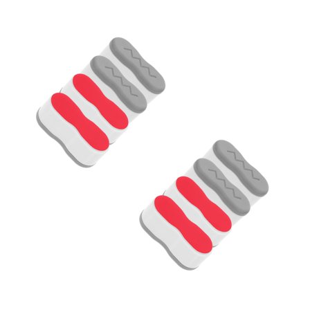 Masteelf 8 Pcs Toilet Seat Bumpers Universal Bidets Seat Spacers Attachment Replacement Stabilizers Adhesive Bidets Toilet Bumpers For Toilet Lids Grey