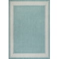 thumbnail image 2 of JONATHAN Y SANTA MONICA 8 x 10 Area Rug, Lucia Diamond Border - Aqua/Light Gray, SMB207D-8, 2 of 8