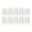 White, variant on Milageto 10 Pieces Double Sided ID Card Holder Heavy Duty for Access Cards Staff Work White
