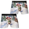 thumbnail image 3 of Hello Winter Miniature American Shepherd Frosty Morning Welcome Snowy Christmas All Over Print Boxer Briefs Underwear for Men Dad MAS Dog Lover Gifts - 02018, 3 of 6