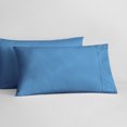 thumbnail image 3 of SGI Bedding Shams Pair 26x26" Size Egyptian Cotton 1000 TC Shams Mediterran blue Solid, Pack of 2, 3 of 7