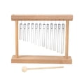 thumbnail image 1 of de mano de 12 para decoración de escritorio con soporte de madera, instrumento de percusión musical para practicar y niños., 1 of 9