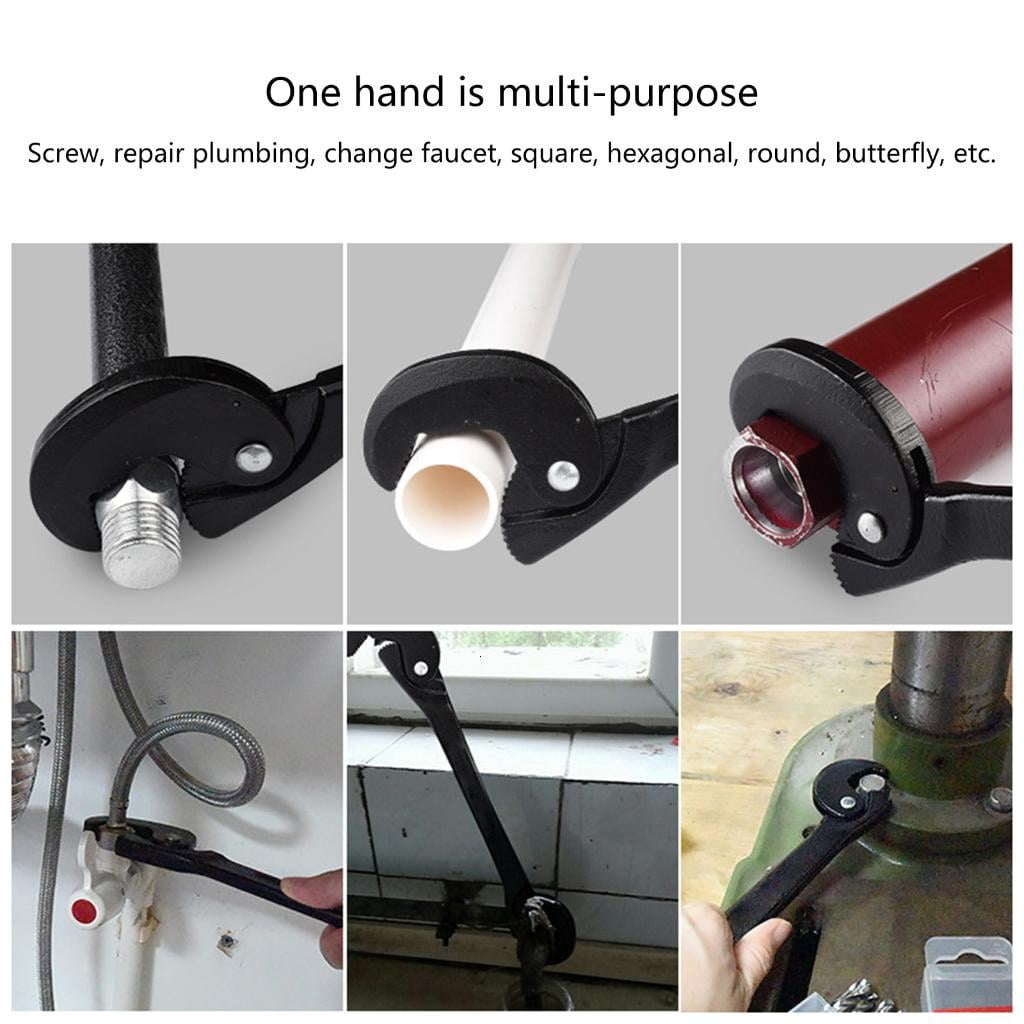 Adjustable Wrench 8-42mm Multi-function Purpose Spanner Tools Universal Wrench