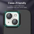 thumbnail image 6 of JETech Camera Lens Protector for iPhone 14 6.1-Inch and iPhone 14 Plus 6.7-Inch, 9H Tempered Glass Metal Individual Ring Cover, HD Clear, 2-Pack (Starlight), 6 of 7