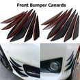 thumbnail image 1 of Front Bumper Canards Kit 6PCS Adhesive Anti-Scratch Front Bumper Canards Kit Anti-Rust Front Bumper Fins Diffuser, 1 of 7
